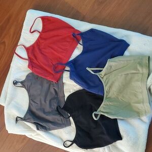 Crop Cami Tank Top - set of 5. Size small